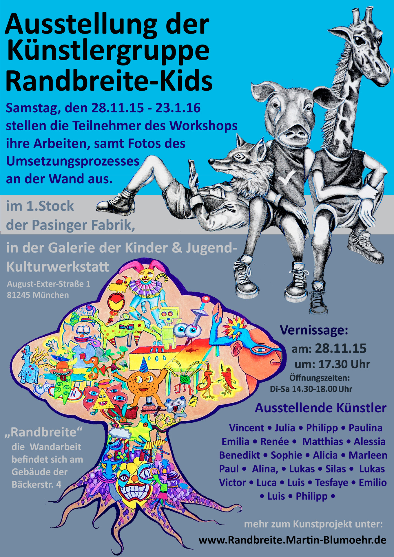 Künstlergruppe-Randbreite-Kids